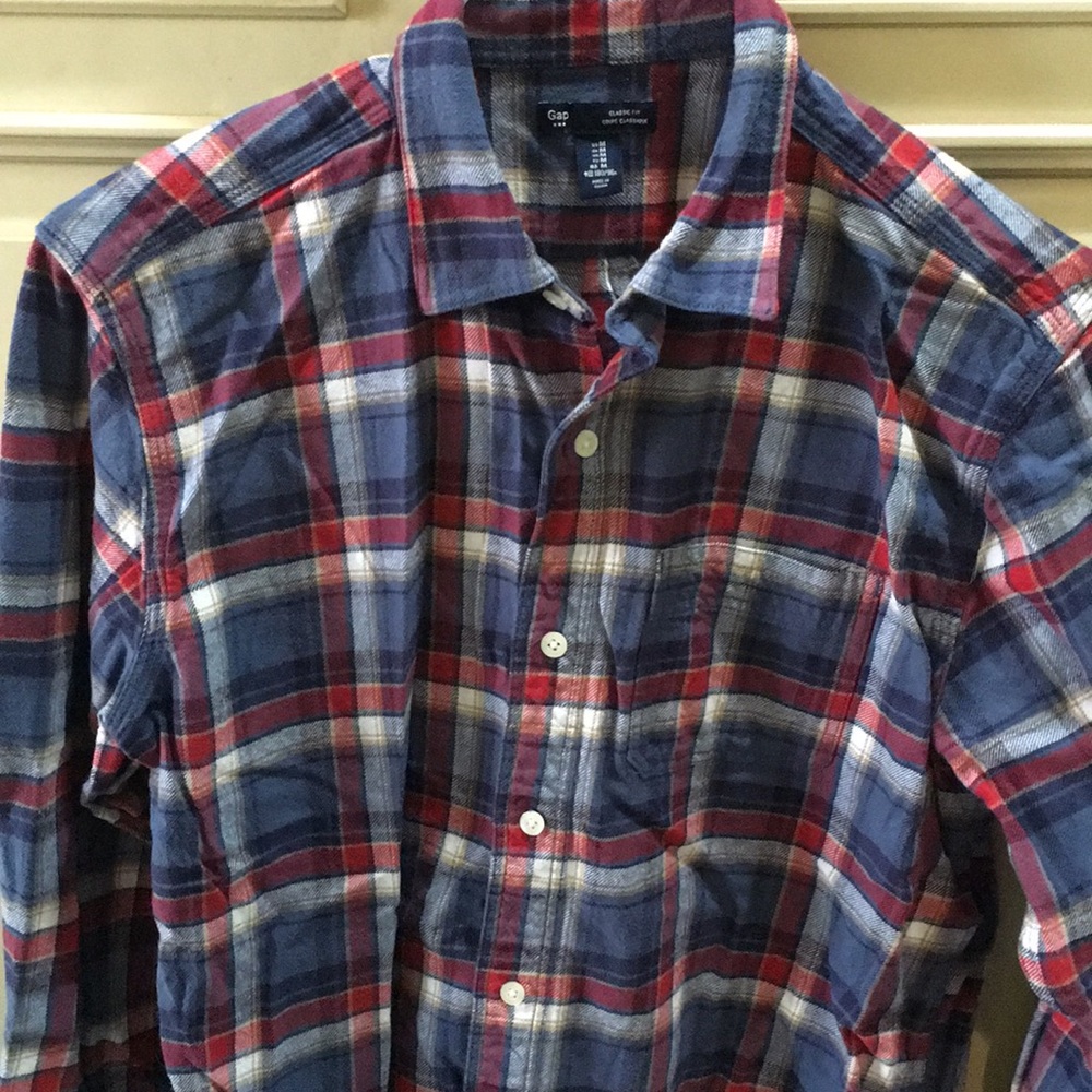 🔥 GAP flannel Button down shirt - Men's M